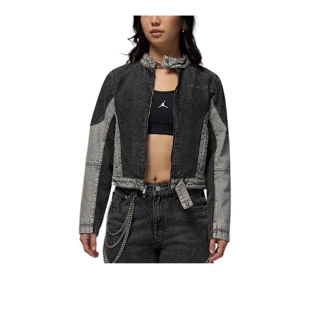 NIKE耐克 女子AS J AIR JDN JKT MOTO运动健身夹克外套HF9426-010