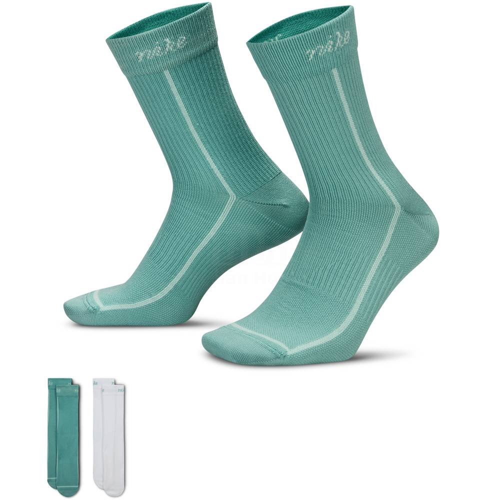 Nike耐克 女子U ED PL LTWT CRW 2P-144休闲袜子HQ7762-904