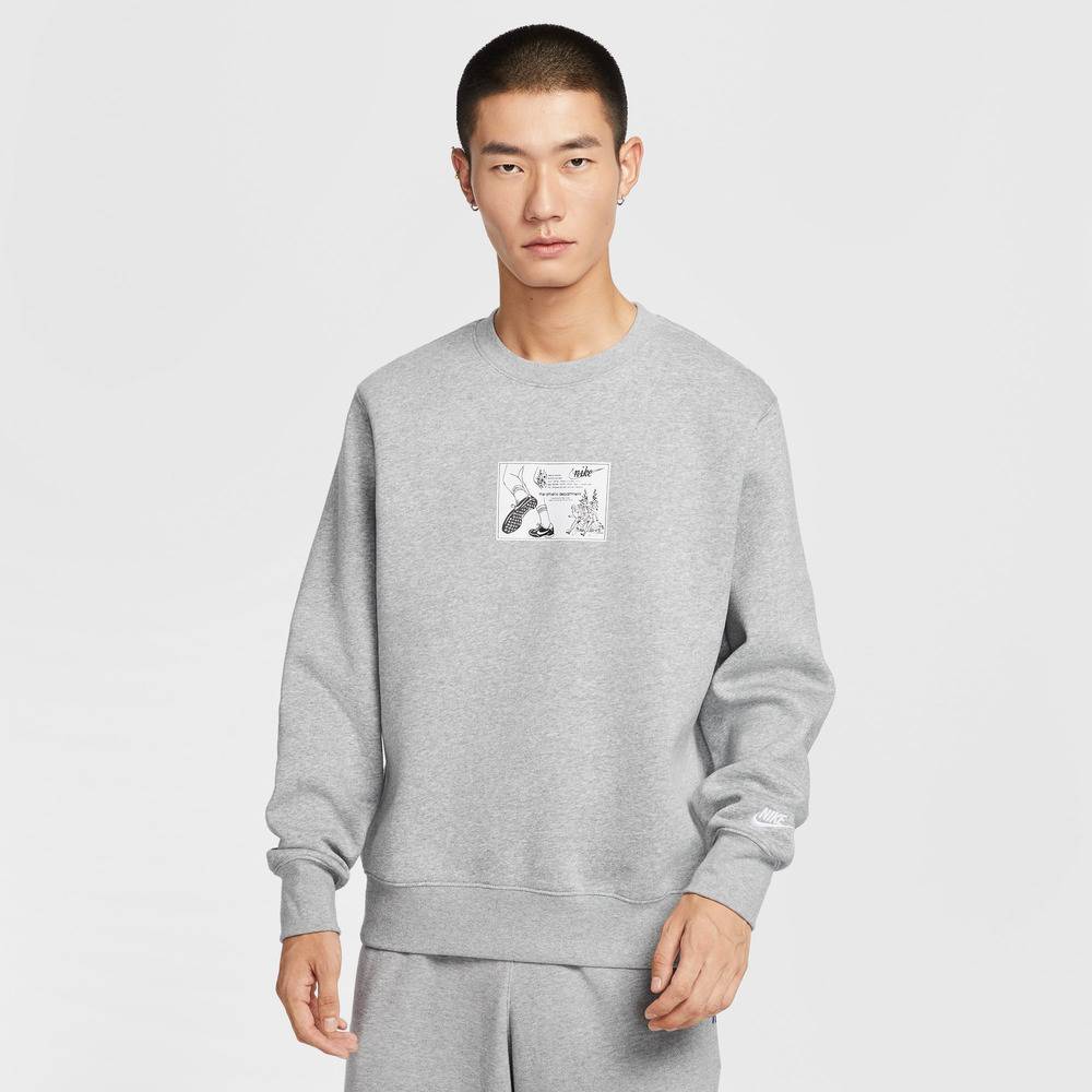 NIKE耐克 男子运动休闲圆领卫衣套衫HV1245-063