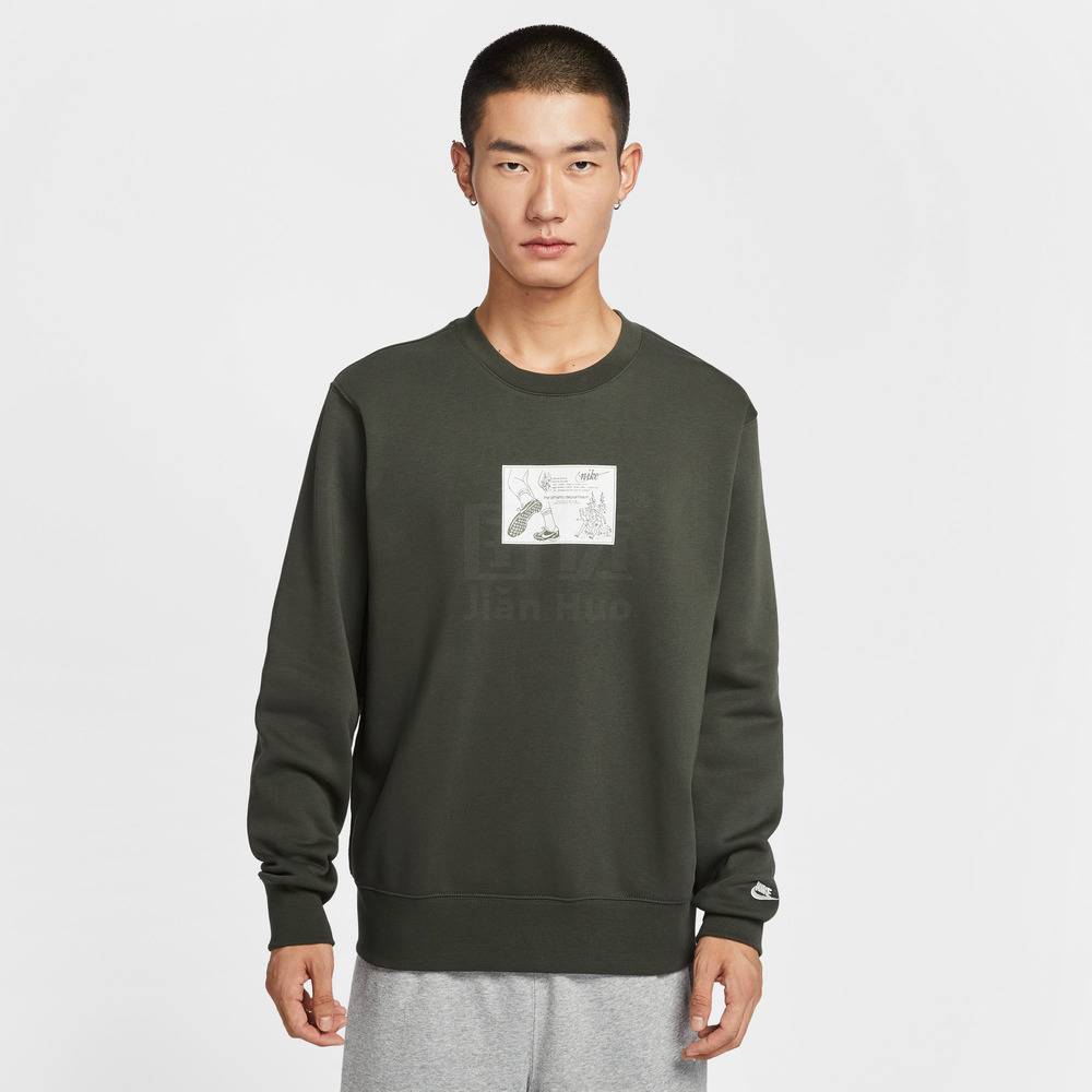 NIKE耐克 男子运动休闲圆领卫衣套衫HV1245-355