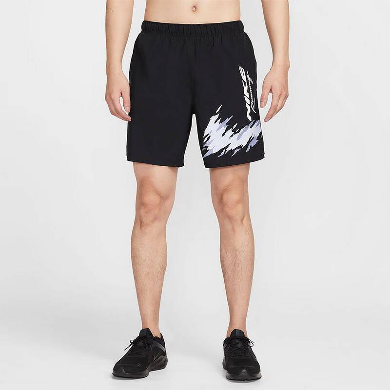 Nike耐克 男子健身透气印花速干运动中长裤短裤HV2139-010