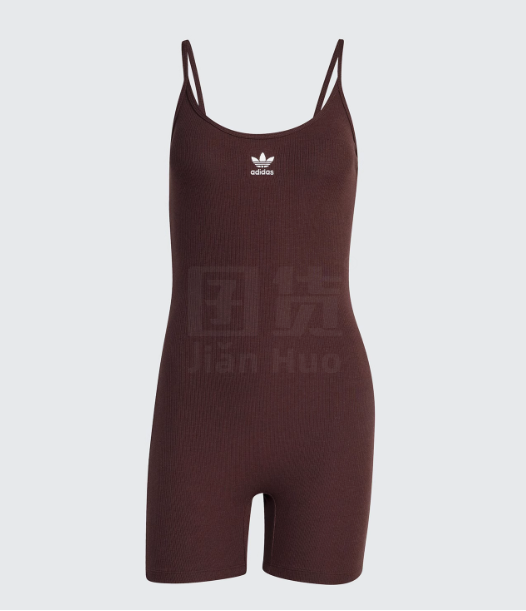 Adidas阿迪达斯三叶草 女士经典紧身吊带连体衣JC6210